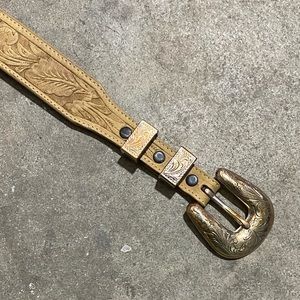 Vintage Western Leather Belt